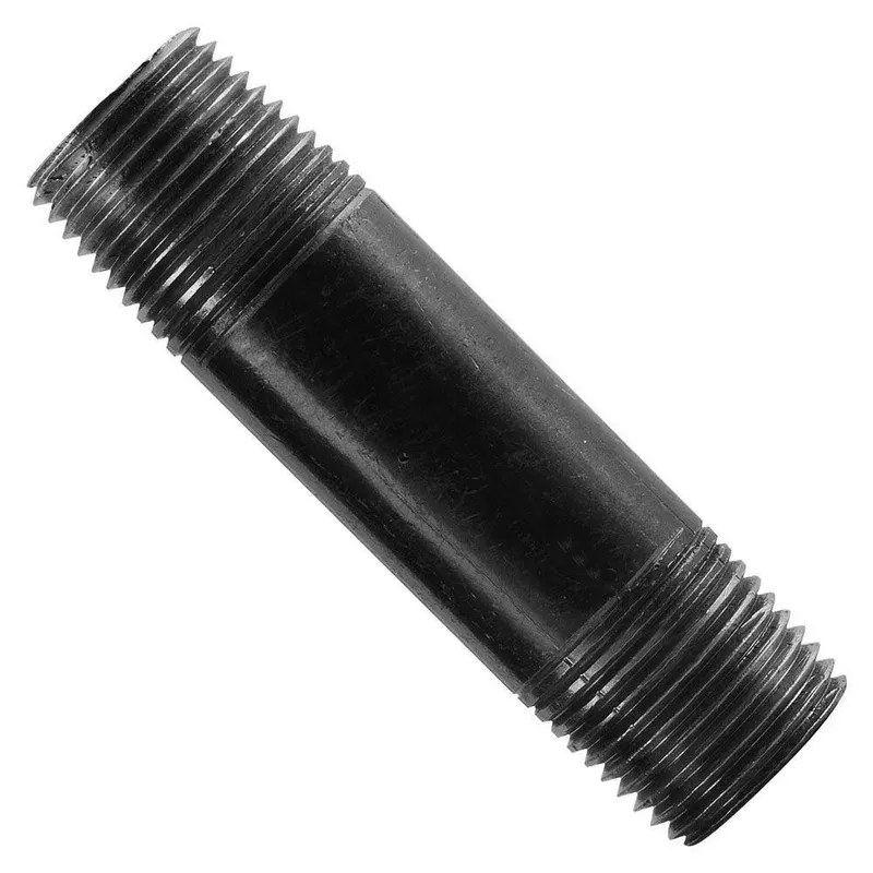 1 And 1/2 Inch By 12 Inch Black Steel Pipe Nipple