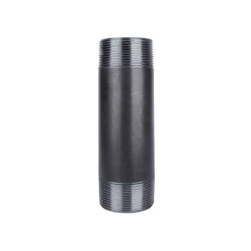 1 And 1/2 Inch By 6 Inch Black Steel Pipe Nipple