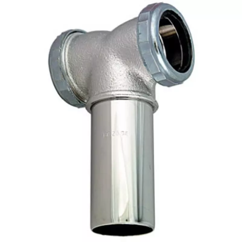 1 And 1/2 Inch Outer Diameter Tube Slip Joint Kitchen Drain Center Outlet Tee Tailpiece