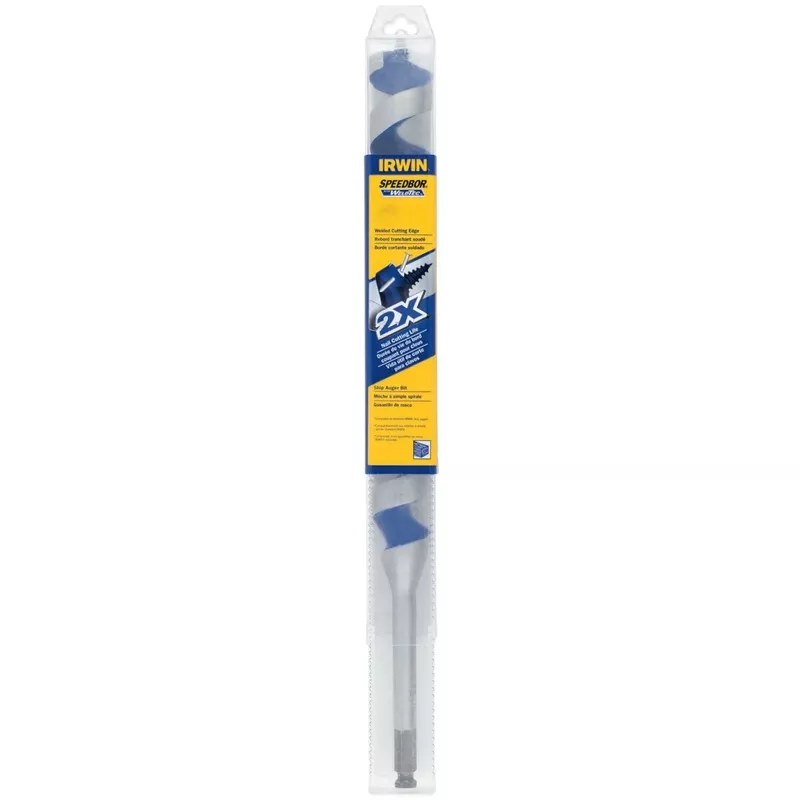 1 And 1 Quarter Inch By 17 Inch Number 2 Hex Shank Auger Drill Bit