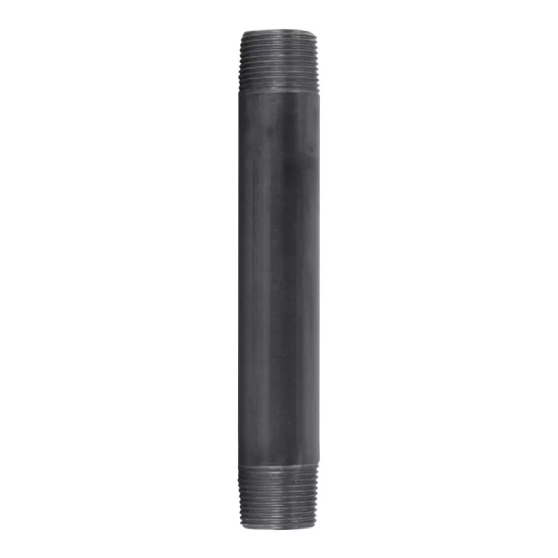 1 Inch By 8 Inch Black Steel Pipe Nipple For Plumbing And Gas Applications
