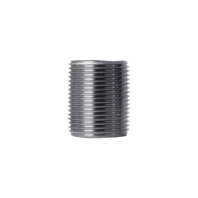 1 Inch By Close Black Steel Pipe Nipple For Plumbing And Gas Applications