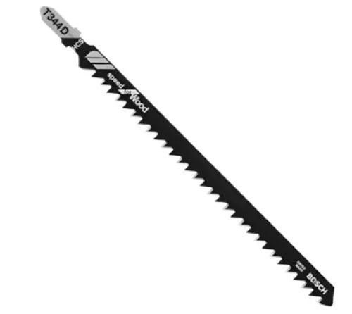 Bosch T344D Wood Cutting T-Shank Jig Saw Blades, 6", 6 TPI, 3-Pack