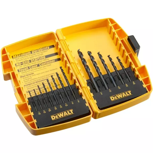 DeWalt DW1163 Black Oxide Drill Bit Set, 13-Piece