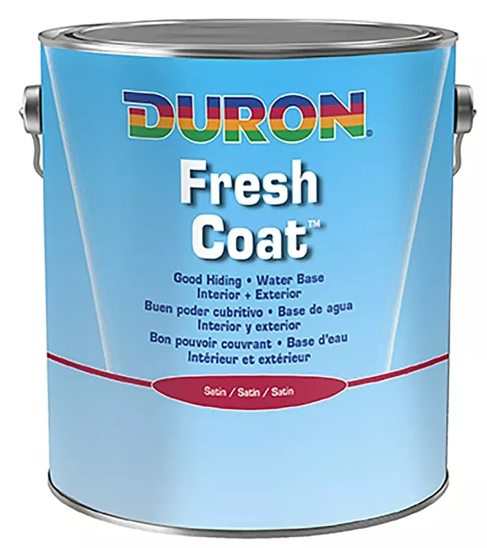 Duron DU20W0051-16 Paint, Water Base, Satin Sheen, White, 1 gal, 350 to 400 sq-ft/gal Coverage Area