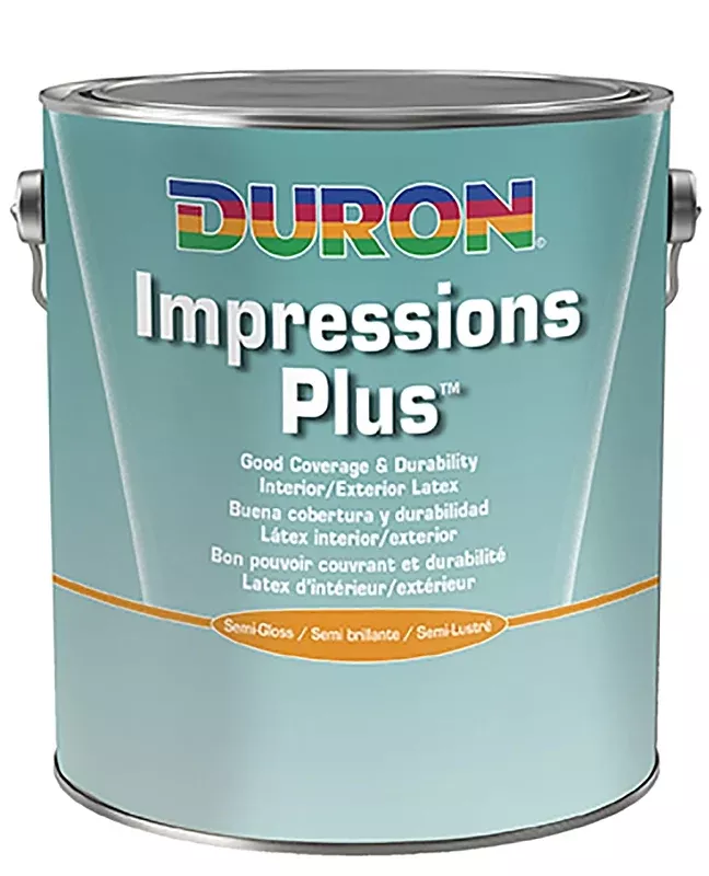 Duron DU31W1051-16 Paint, Semi-Gloss Sheen, White, 1 gal, 350 to 400 sq-ft/gal Coverage Area