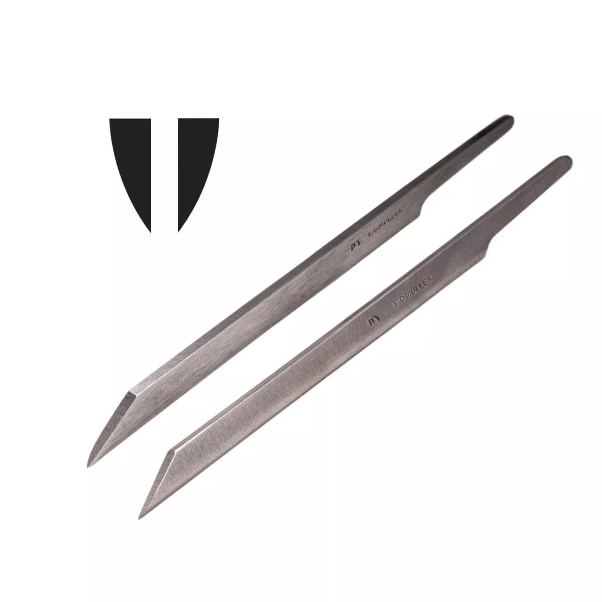 E. C. Muller Gravers Carbon Steel Half Point-Size 3-Right & Left