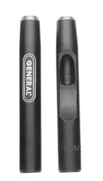 General Tools 1280J Hollow Steel Punch For Punching Holes, 3/8", Forge