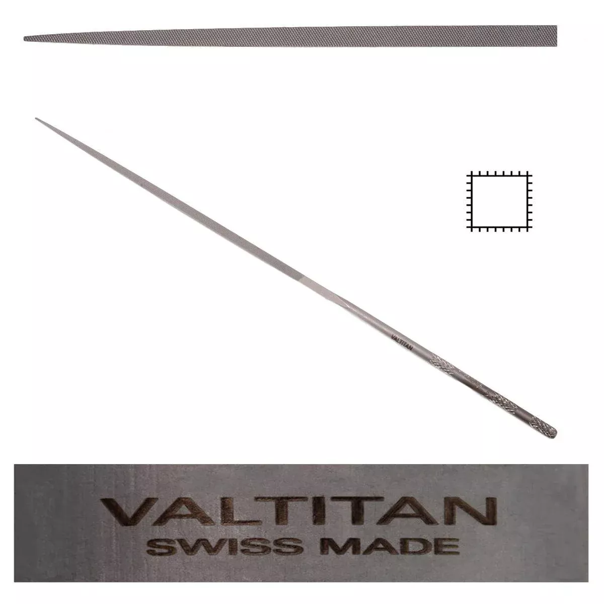 Glardon-Vallorbe Valtitan Square Needle Files LAV2408-180