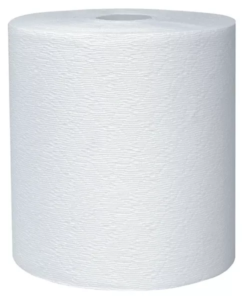 Kleenex 50606 Hard Roll Paper Towels, White, 8" x 600', 6-Pack