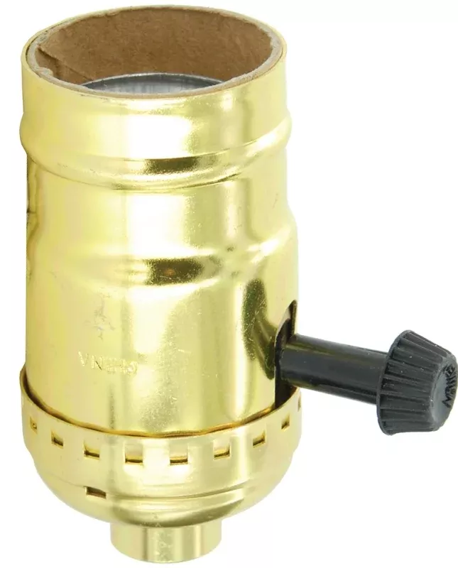Leviton 7070-PG Lamp Holder, 2-Circuit, 1.38 in Dia x 2.56 in D Dimensions, 250 V, 250 W, Phenolic Housing Material