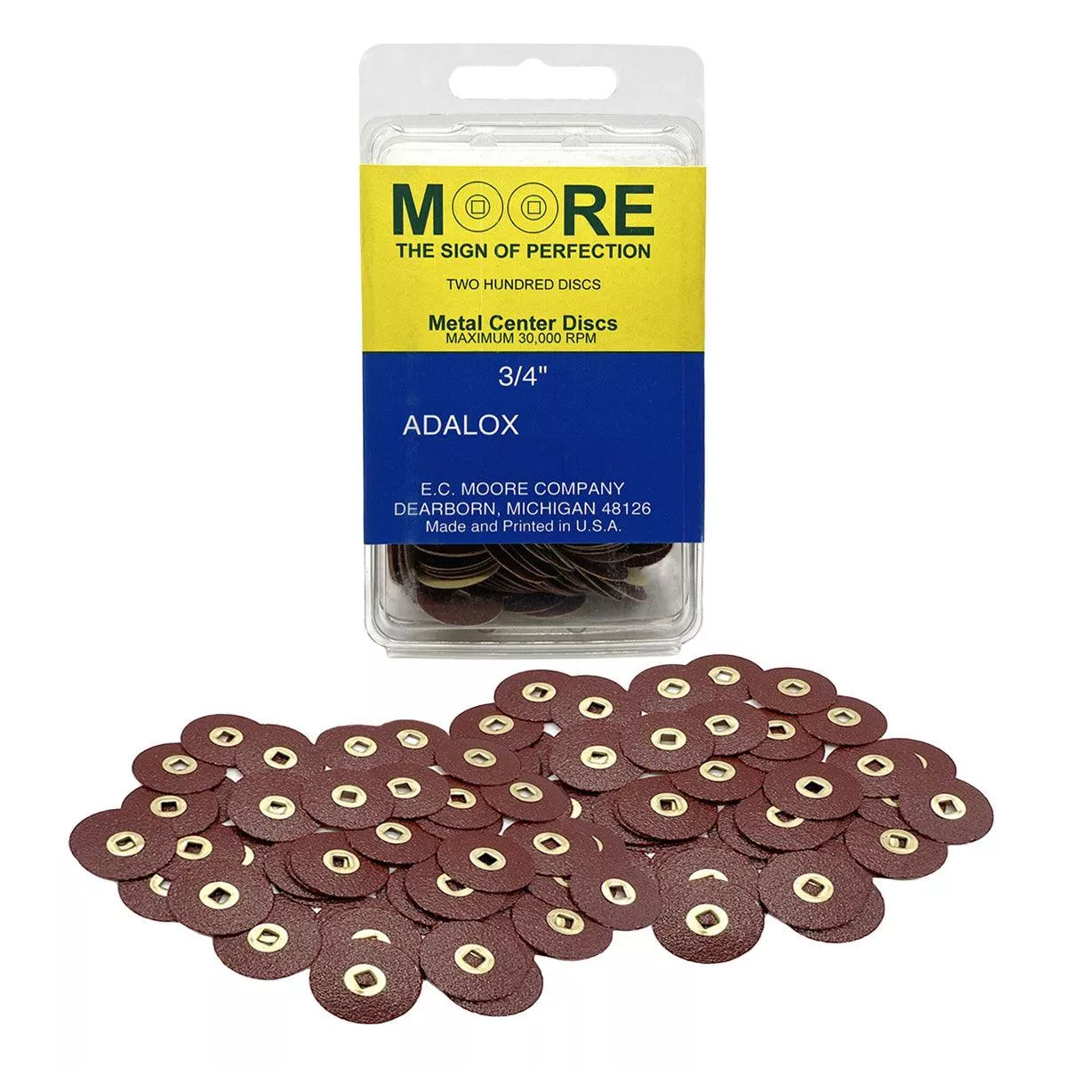 Moore's Discs Adalox 3/4" Pack of 200 Discs