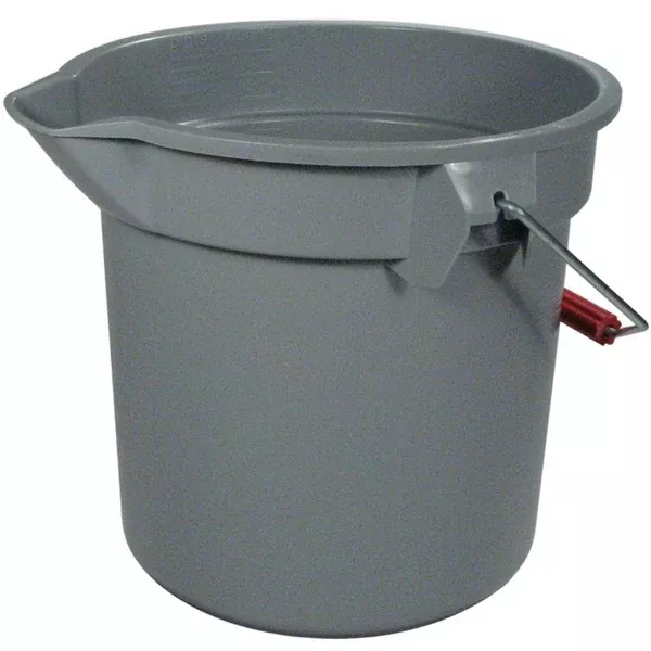 Rubbermaid Commercial 2614-00-GRAY Brute Round Utility Bucket, Gray,