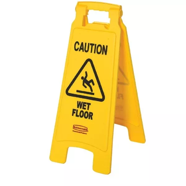 Rubbermaid FG611277YEL Easel Floor Sign, Plastic