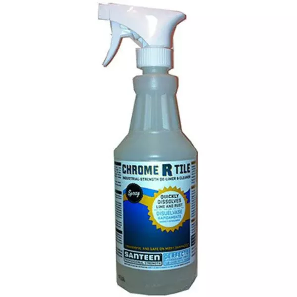 Santeen 0320 Industrial Strength Chrome & Tile Cleaner Spray, 22 Oz