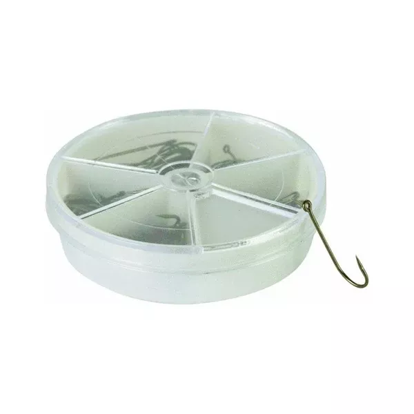 South Bend 1003 Snelled Bait Hook Assortment, Brass, 120-Piece