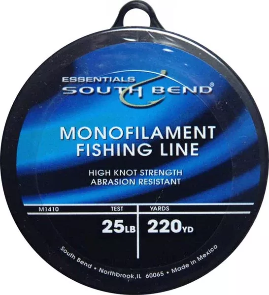 South Bend M1425 Monofilament Fishing Line, 25 Lbs Test, Clear, 220 Y