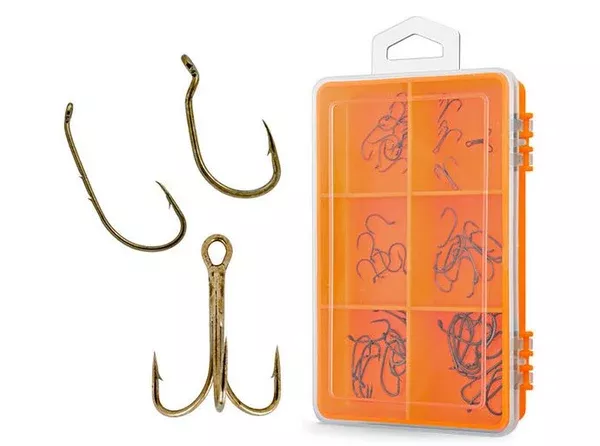 South Bend THA-1 Trout Hook Assortment, Assorted, 56 Piece