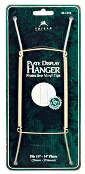 Tripar 23-1307 Brass Wire Plate Hanger with Hook & Nail, 7-1/2" To 9-1