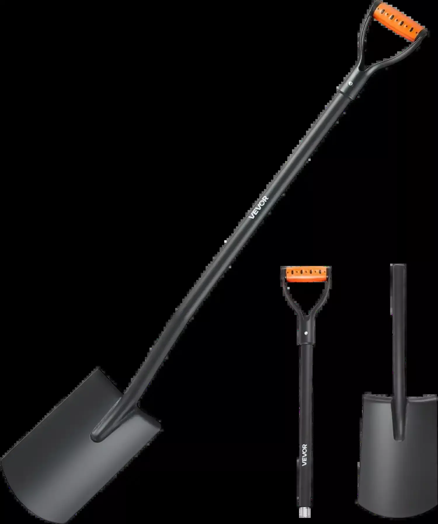Vevor Square Shovel 48" Heavy-Duty Flat D-Handle New