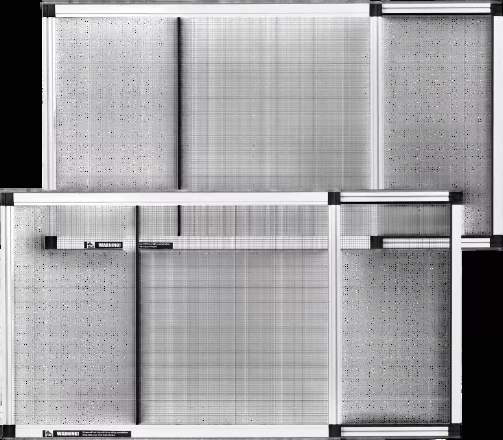 Vevor Window Screen Adjustable Expandable 15" x 21"-40" 2-Pack Aluminum Frame New