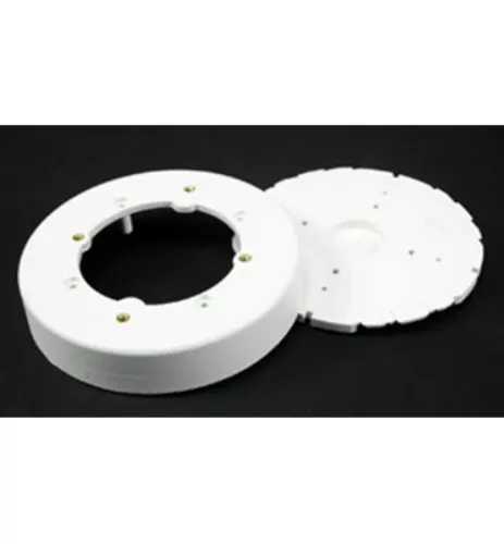 Wiremold NM4 Nonmetallic Raceway Circular Fixture Box, Ivory