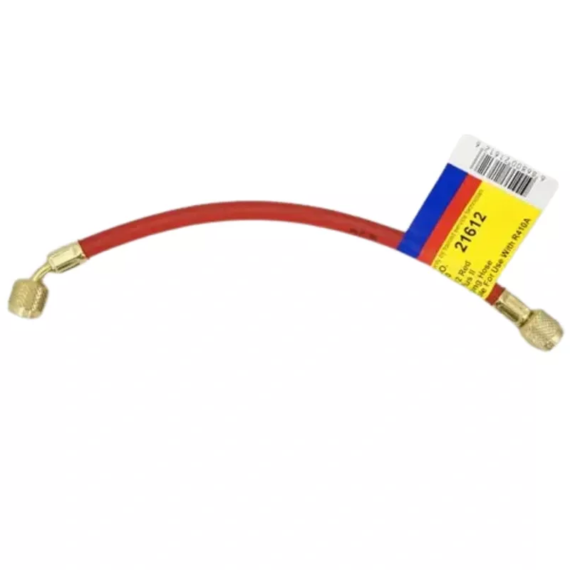 Yellow Jacket 21612 12&, red, HAV standard fitting, PLUS II 1/4& charging hose